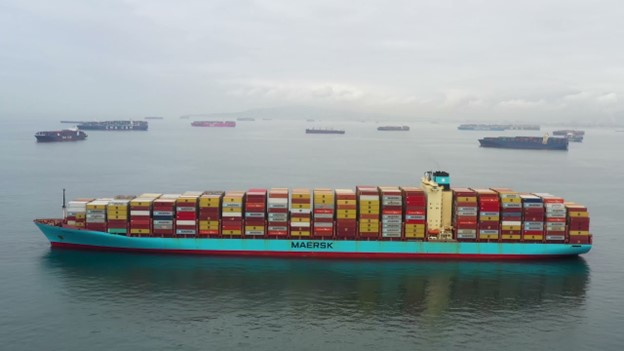 shipping containers on boat